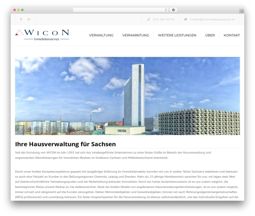 constructo WordPress theme - hausverwaltungsachsen.de
