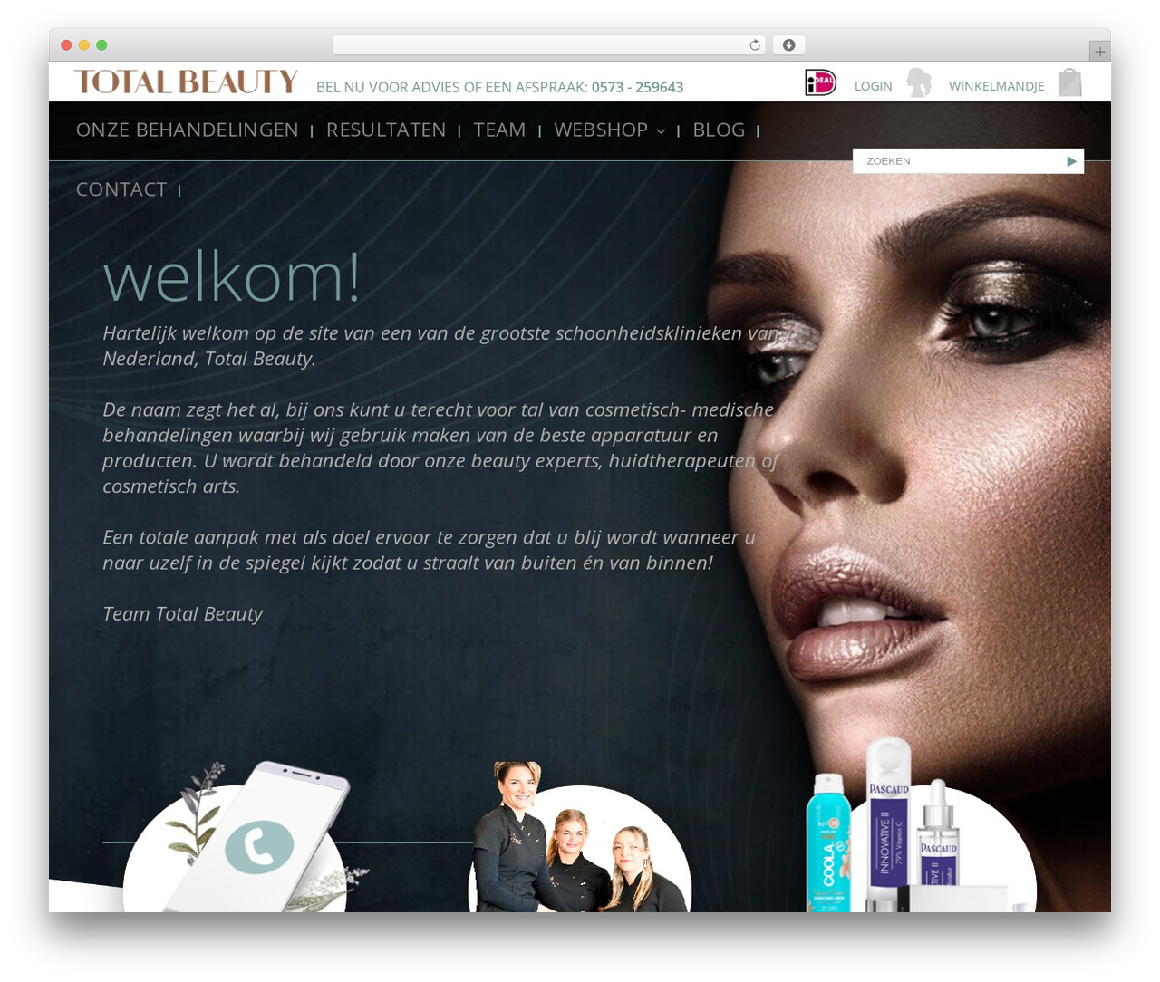 Creatus theme WordPress - hebjehuidlief.nl
