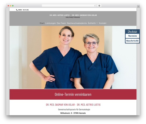 Divi WordPress theme - haut-hameln.de