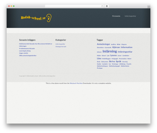 Elastik WordPress theme - hodab-school.se