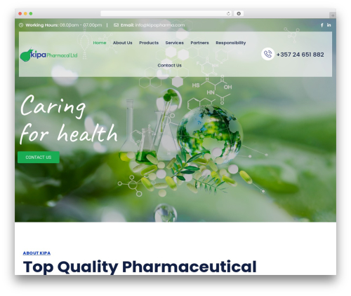 Labtory WordPress theme - kipapharma.com