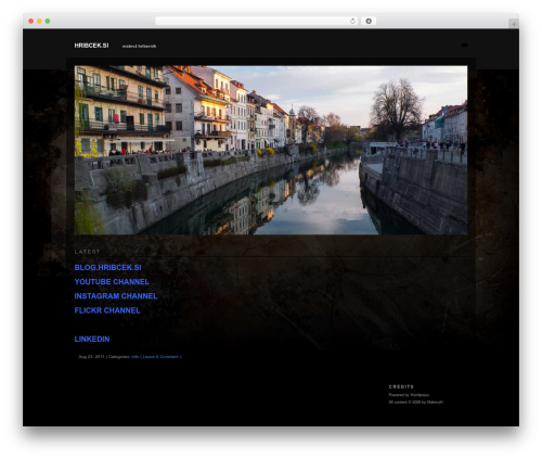 Modularity Lite WordPress theme - hribcek.si