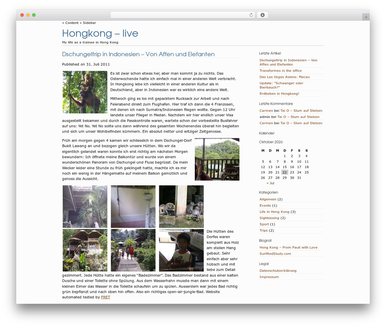 Precious WordPress theme - hongkong-live.de