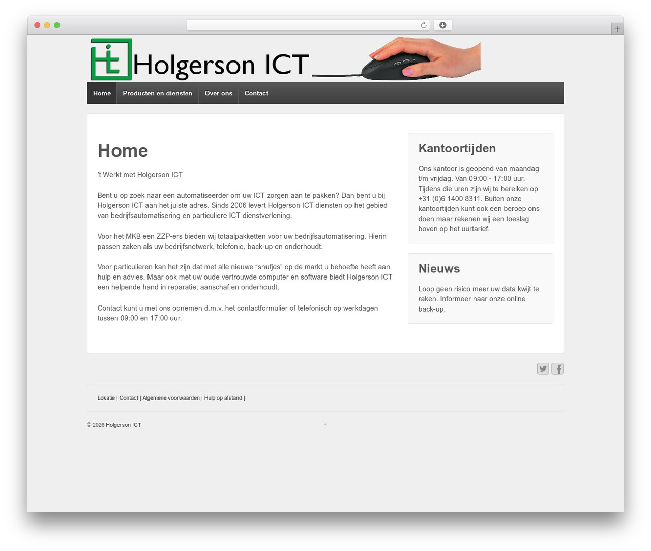 Responsive theme WordPress free - holgerson-ict.nl