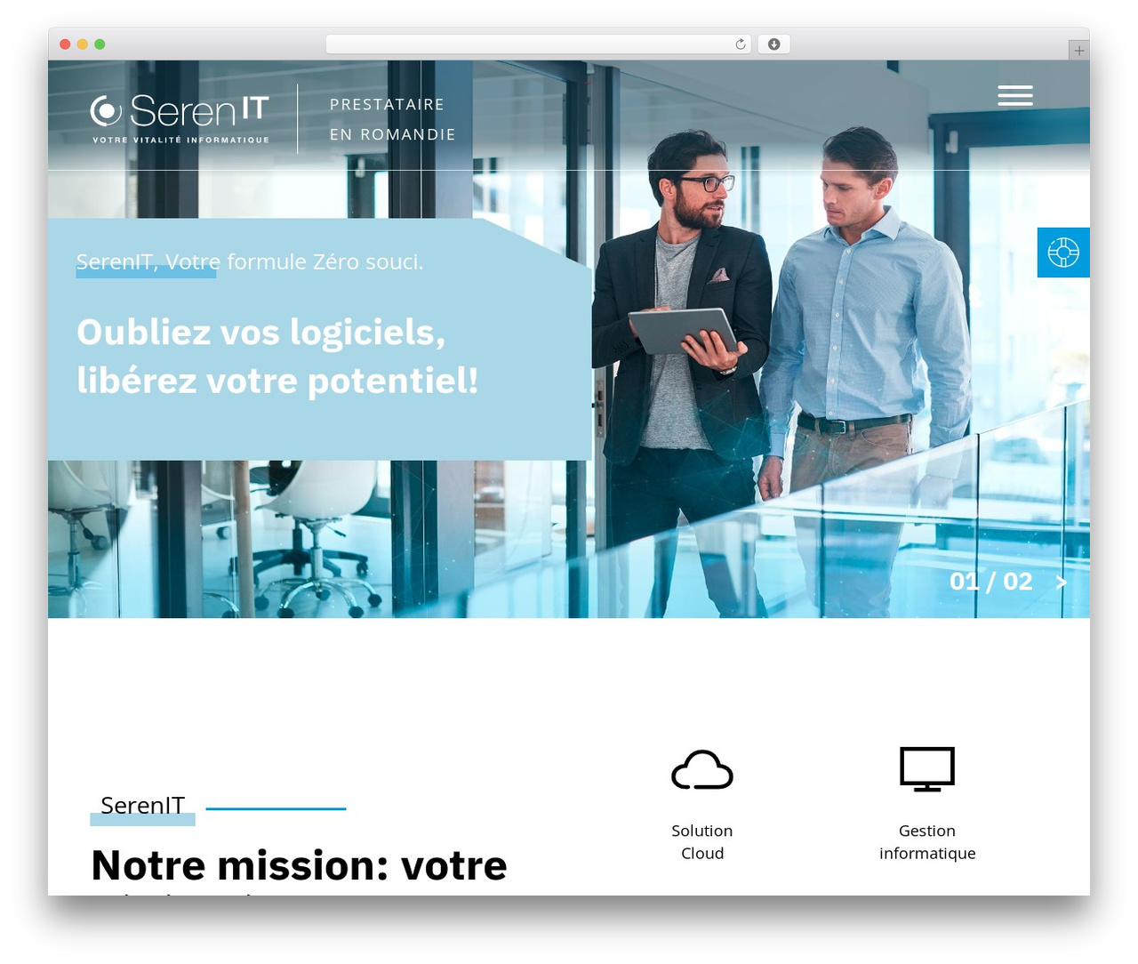 Seren IT WordPress theme - serenit-security.ch