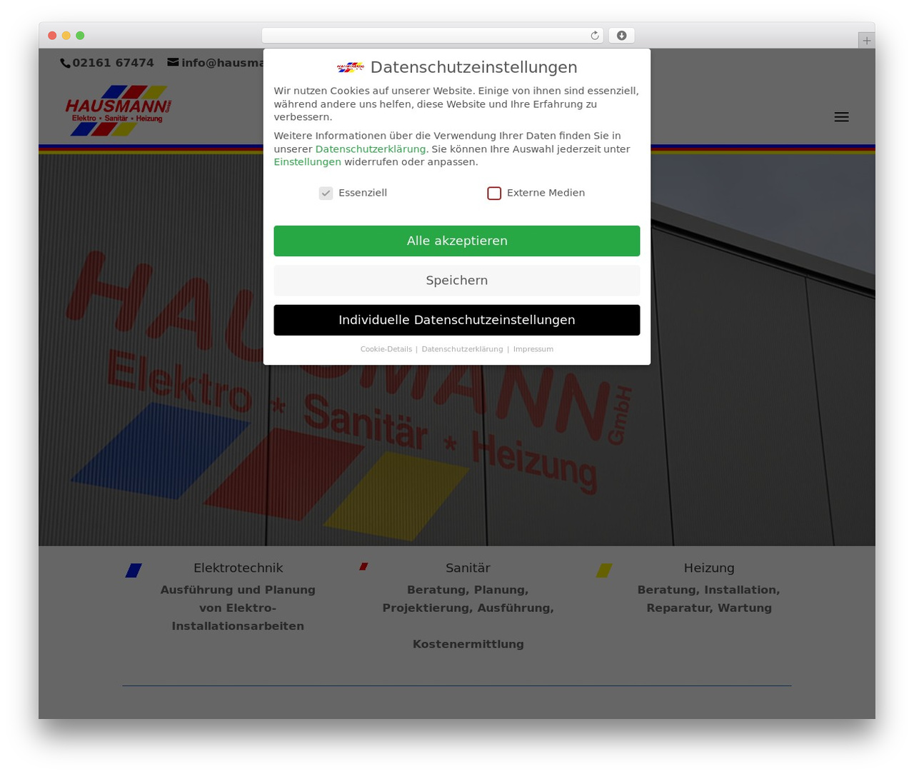 Theme WordPress Divi - hausmann-gmbh.de