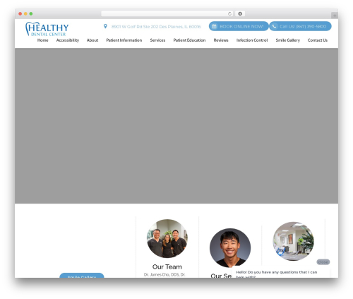 Theme WordPress DoctorGenius Framework - healthydentalcenter.com