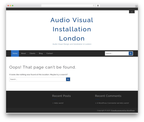 Theme WordPress Friendly Lite - audiovisualinstallationlondon.co.uk
