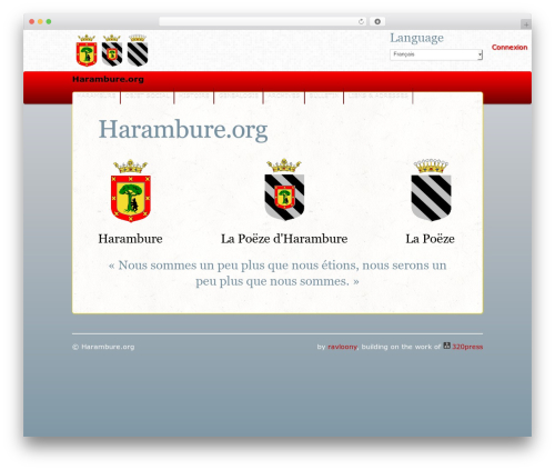 Wordpress Bootstrap WP theme - harambure.org/fr