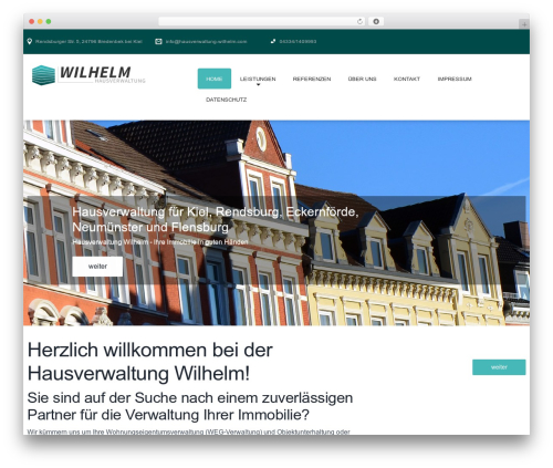 WordPress theme cherry - hausverwaltung-wilhelm.com
