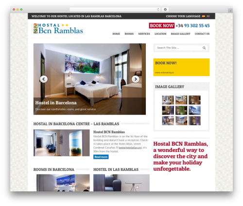 WordPress theme Backstreet - hostalbcnramblas.com