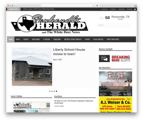 Webads rss WordPress plugin - panhandleherald.com