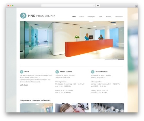 WordPress theme Goodspace - hno-duelmen.de