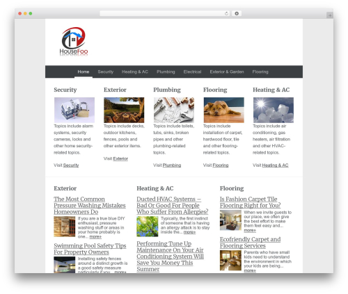 WordPress theme Hudson - housefoo.com