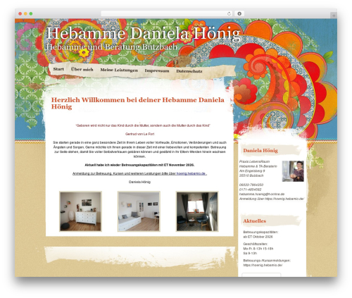 WordPress theme Matala - hebammedh.de