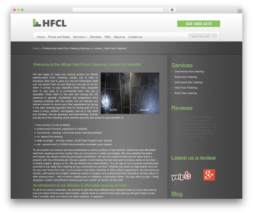 DeepFocus WordPress theme - hardfloorcleaninglondon.co.uk