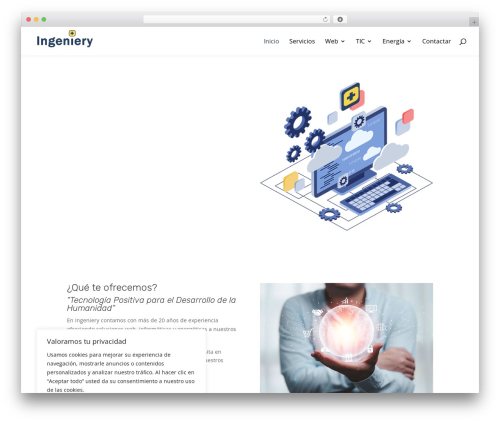 Divi WordPress page theme - ingeniery.es