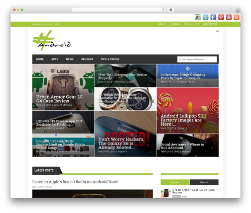 ExtraNews newspaper WordPress theme - hashtagandroid.com