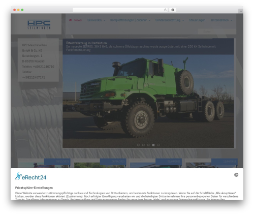 hpc theme WordPress - hpc-maschinenbau.de