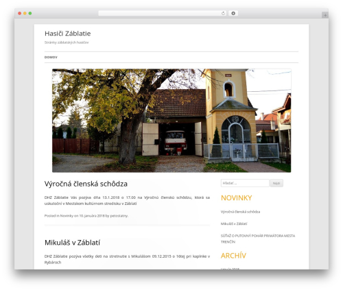 Tiny Forge WordPress theme design - hasicizablatie.sk