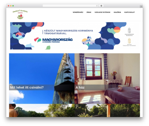 ARBA WordPress theme - almaskertvendeghaz.hu