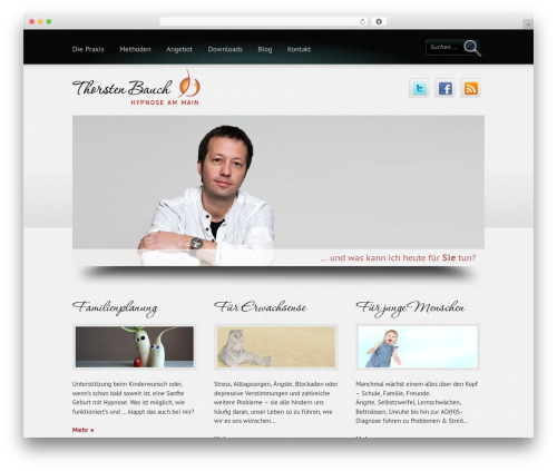 Boldy WordPress theme - hypnose-am-main.de