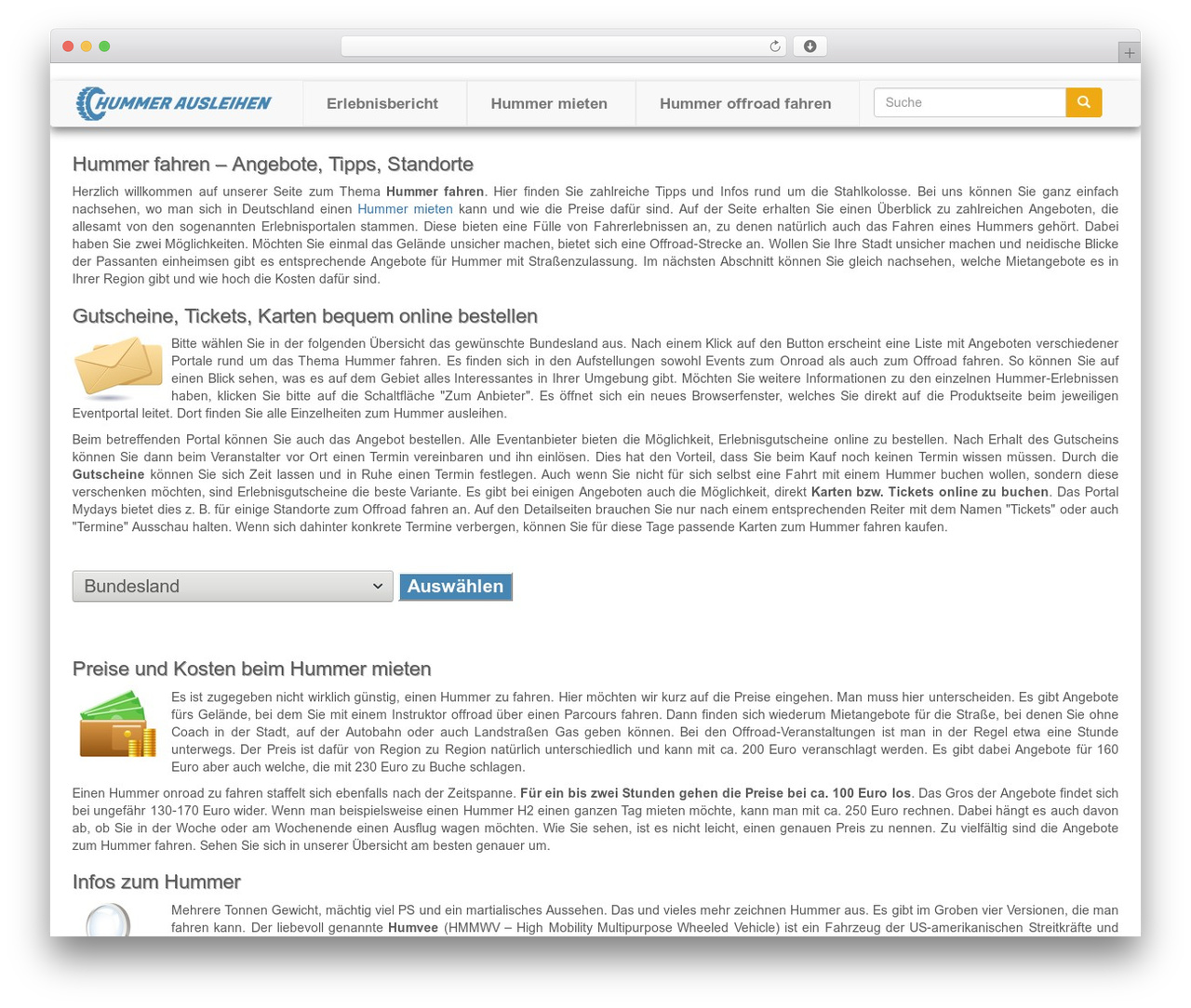 Bootstrap top WordPress theme - hummerausleihen.de Bootstrap top WordPress theme - hummerausleihen.de