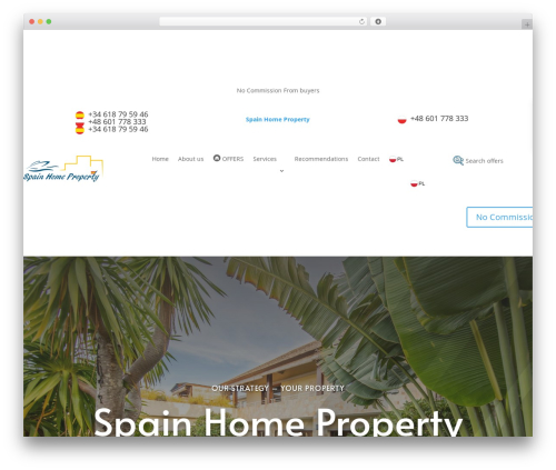 Real estate manager pro WordPress plugin - spainhomeproperty.com