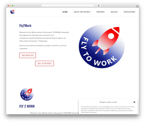 Divi WordPress theme - fly2work.eu