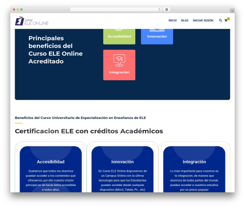 Edubin WordPress theme - cursoeleonline.com
