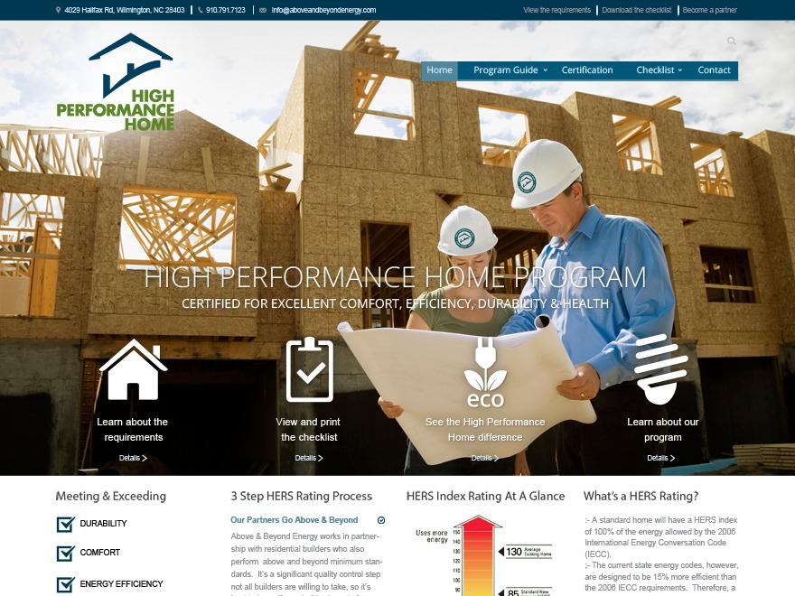 High Performance Home Program theme WordPress High Performance Home Program theme WordPress