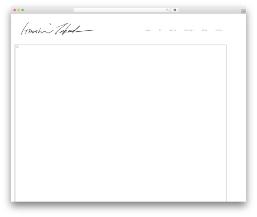 HT top WordPress theme - hiroshitakeda.com