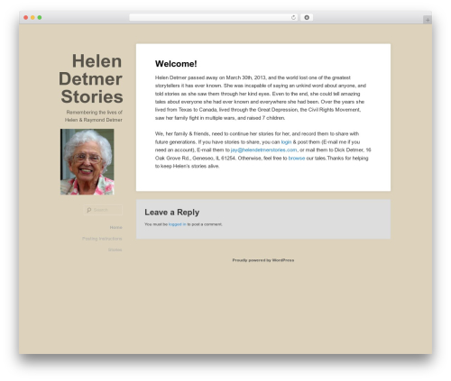Hum WordPress theme - helendetmerstories.com Hum WordPress theme - helendetmerstories.com
