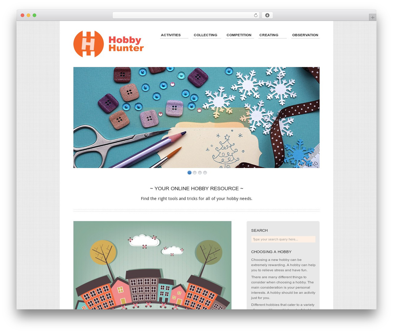 Hydrogen WordPress theme - hobbyhunter.net Hydrogen WordPress theme - hobbyhunter.net