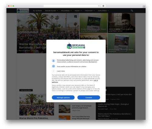 Newsmag theme WordPress free - bersamadakwah.net