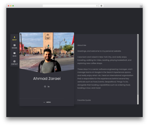 Ryancv plugin WordPress plugin - ahmadzaraei.com