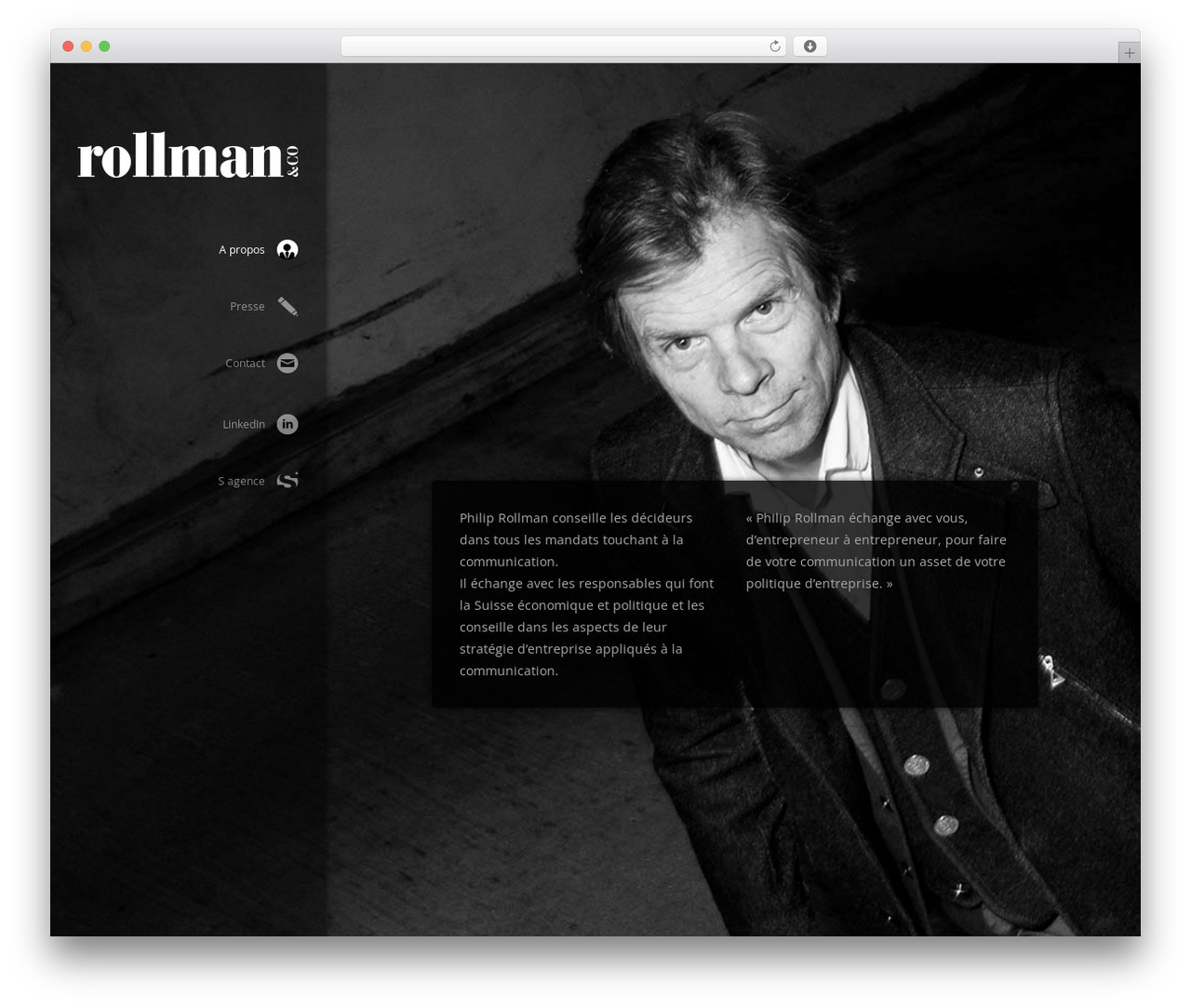Selfless WordPress theme - rollmanandco.ch