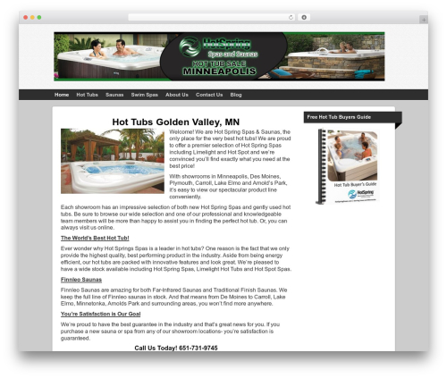 SmallBiz Dynamic WordPress theme - hottubsgoldenvalley.com