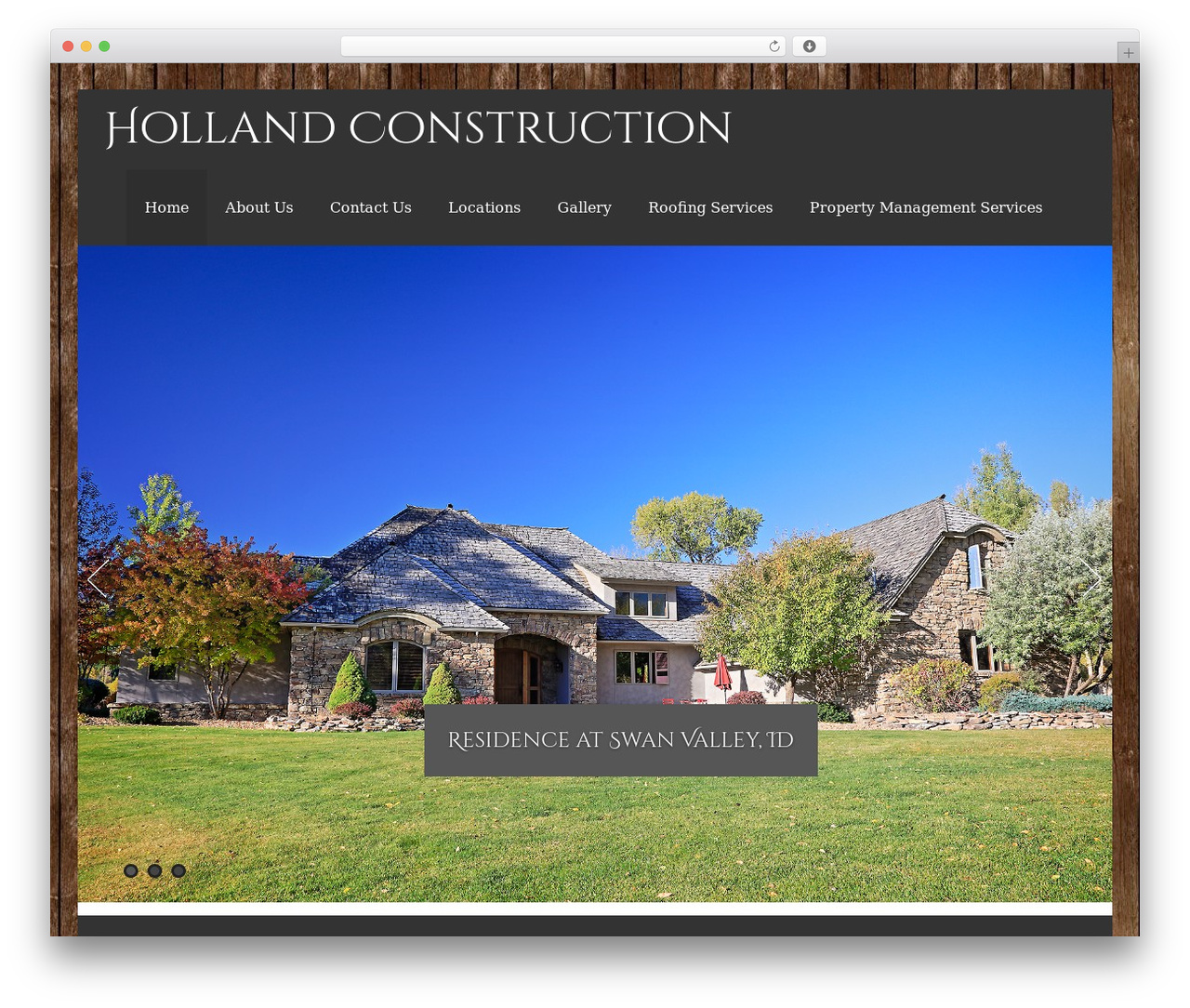 WordPress theme Asteria Lite - hollandconst.com