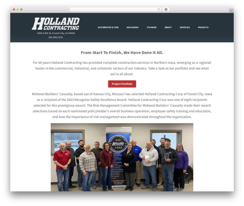 WordPress theme Wiretree - hollandcontracting.com