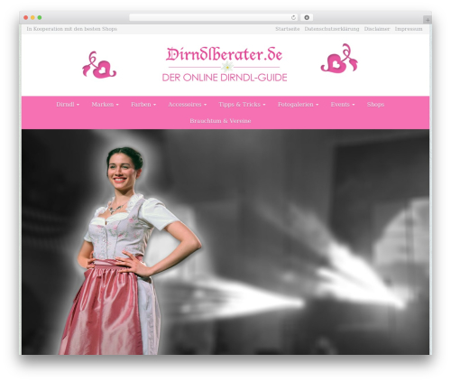 Affiliatetheme amazon WordPress plugin - dirndlberater.de