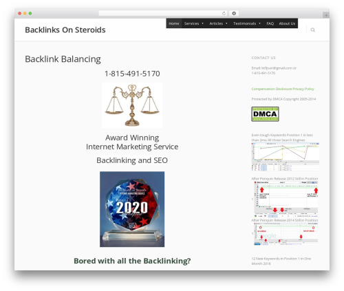 WordPress theme Converio - backlinksonsteroids.com