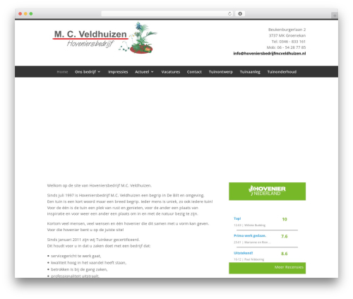 Hoveniernederland WordPress plugin - hoveniersbedrijfmcveldhuizen.nl