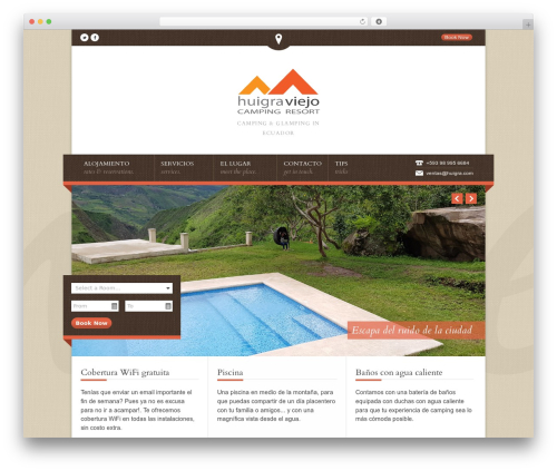 WordPress theme Nice Hotel - huigra.com