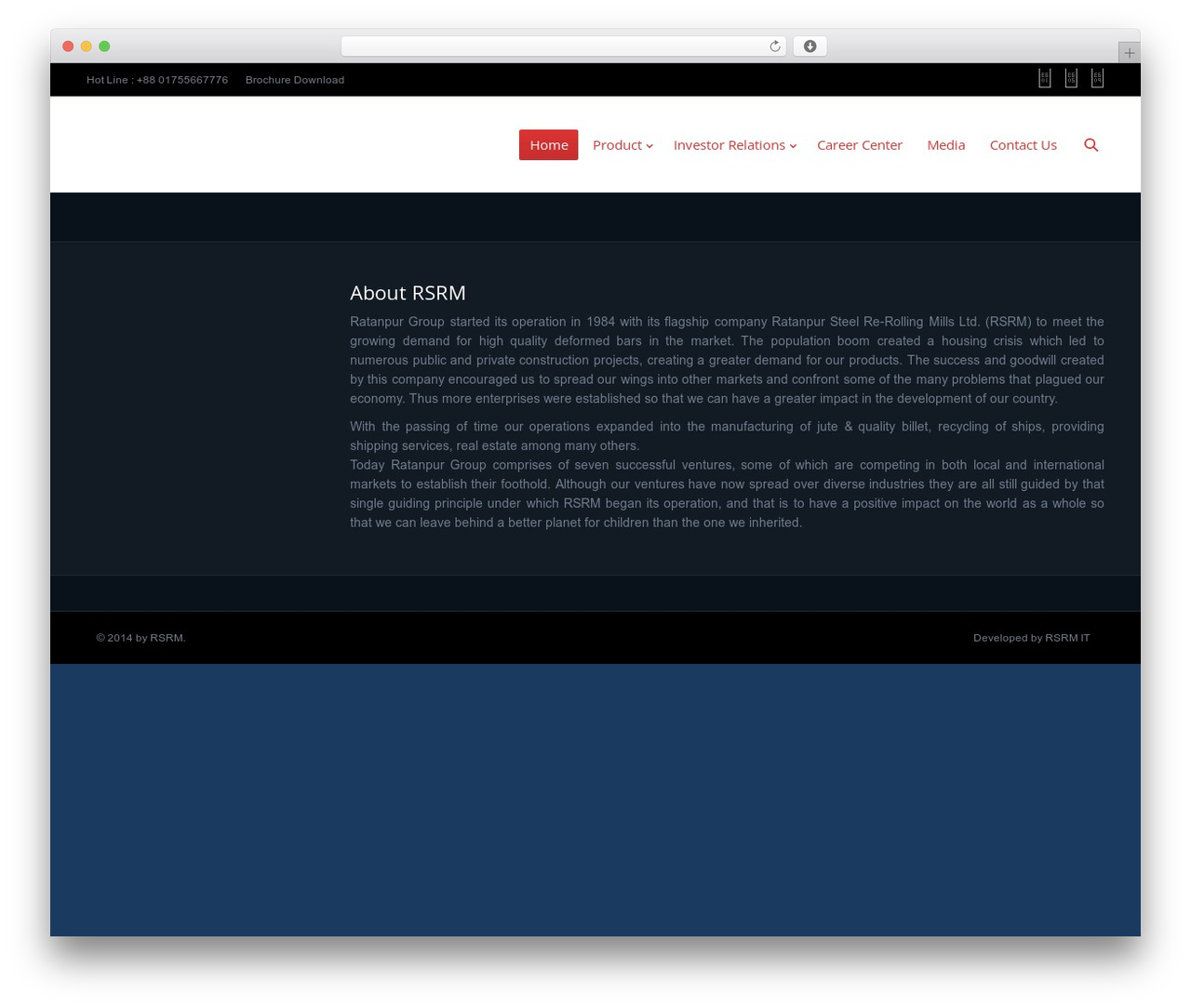 WordPress theme The7 - rsrmbd.com