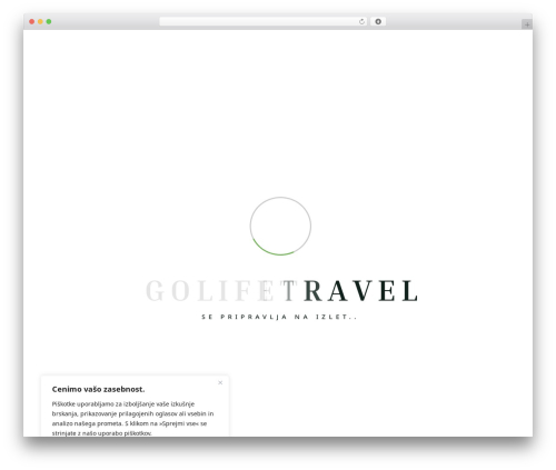 WordPress theme Tripex - www.golifetravel.com