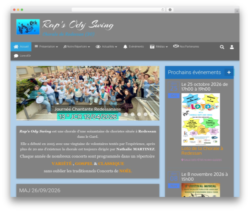 6temflex WordPress theme - rapsodyswing.fr