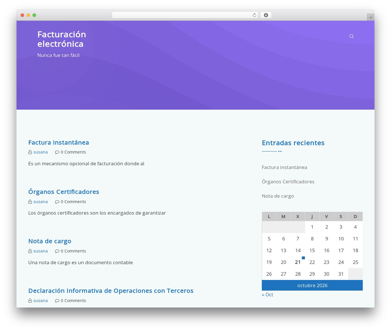 Axiohost WordPress website theme - facturacionelectronicagratis.com