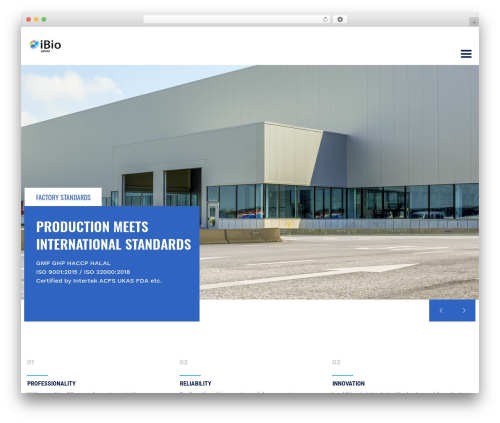 LabtechCO premium WordPress theme - ibioexport.com