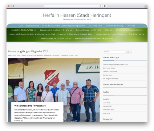 Preference Lite WordPress theme - herfa.de